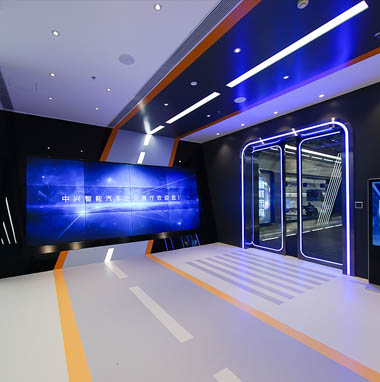 中兴智能汽车展厅装修